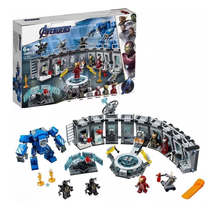 日常 乐高积木拼装男孩复仇者陈列室钢铁机甲LEGO联盟男孩子