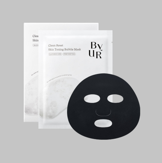 韓國精選 Byur Clean Reset Skin Toning Bubble Mask 深層潔淨毛孔泡泡面膜4片（買1送1）