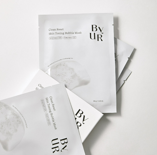 韓國精選 Byur Clean Reset Skin Toning Bubble Mask 深層潔淨毛孔泡泡面膜4片（買1送1）