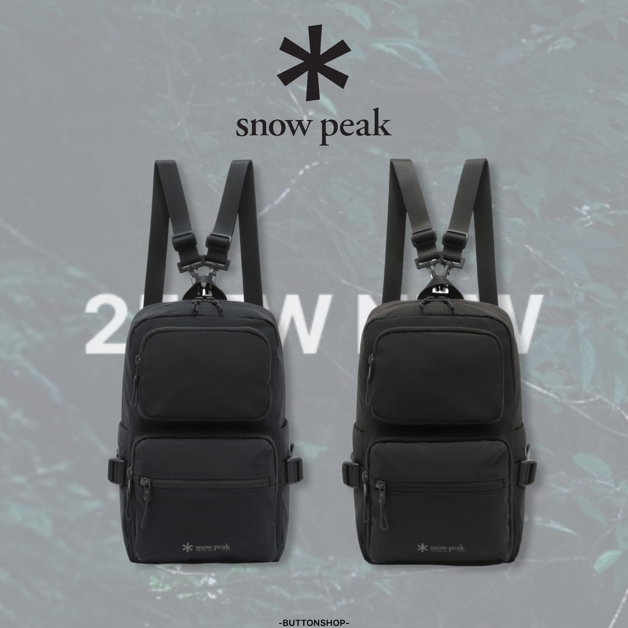 【現貨】snow peak Dual Tech Small Backpack 9L Dual Tech 9升 小後背包 單肩包 附三條背帶 S25FUFBG36