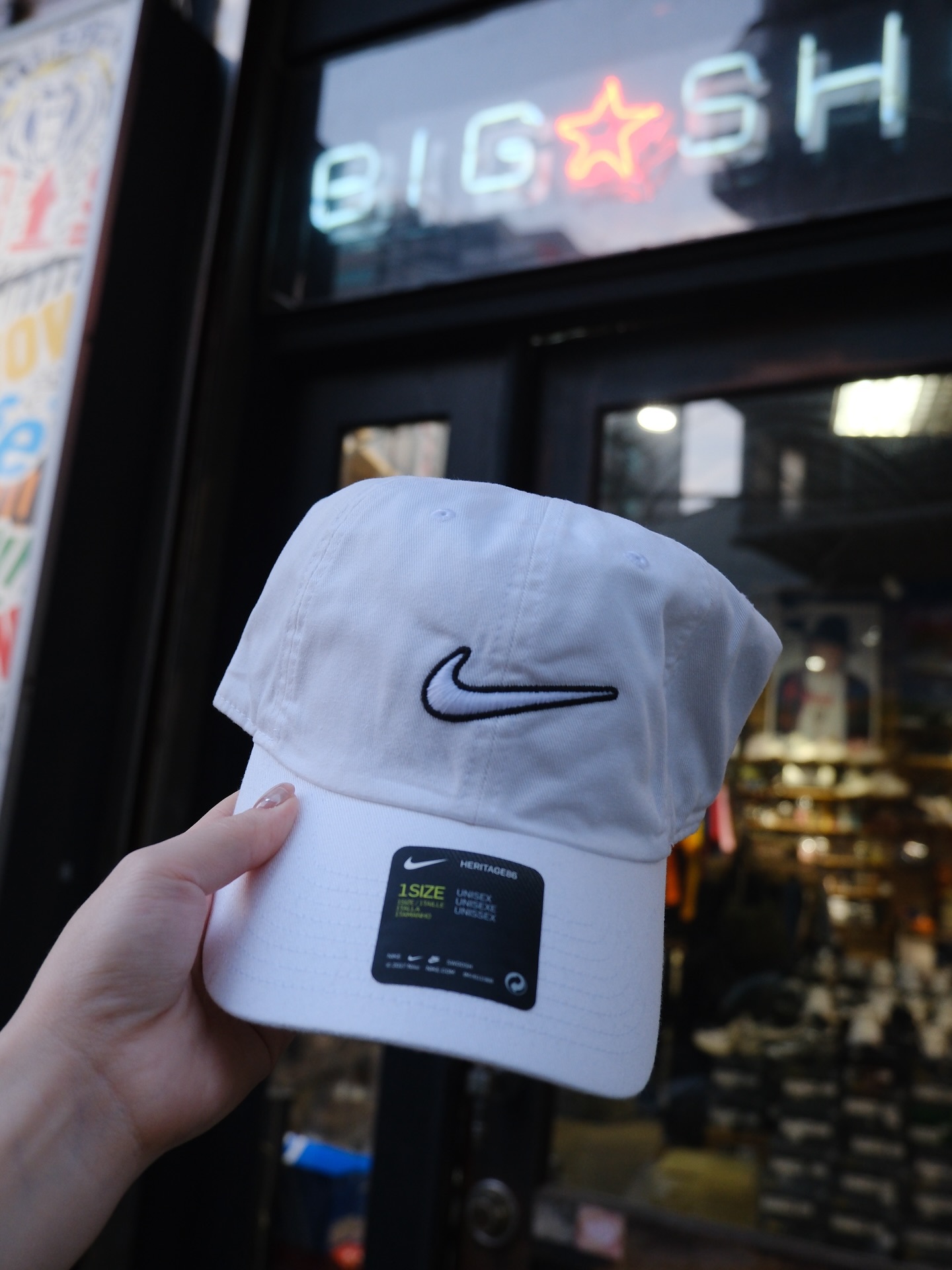 Nike 立體 簍空勾勾 老帽 白色 943091-100