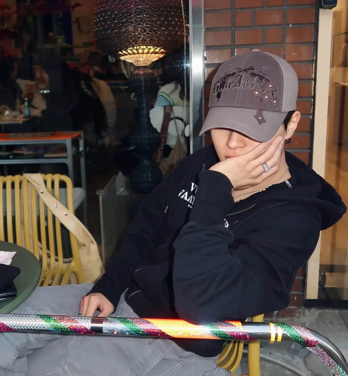 gila archive - CROSS PATCHED PISTOL BALLCAP (BROWN)