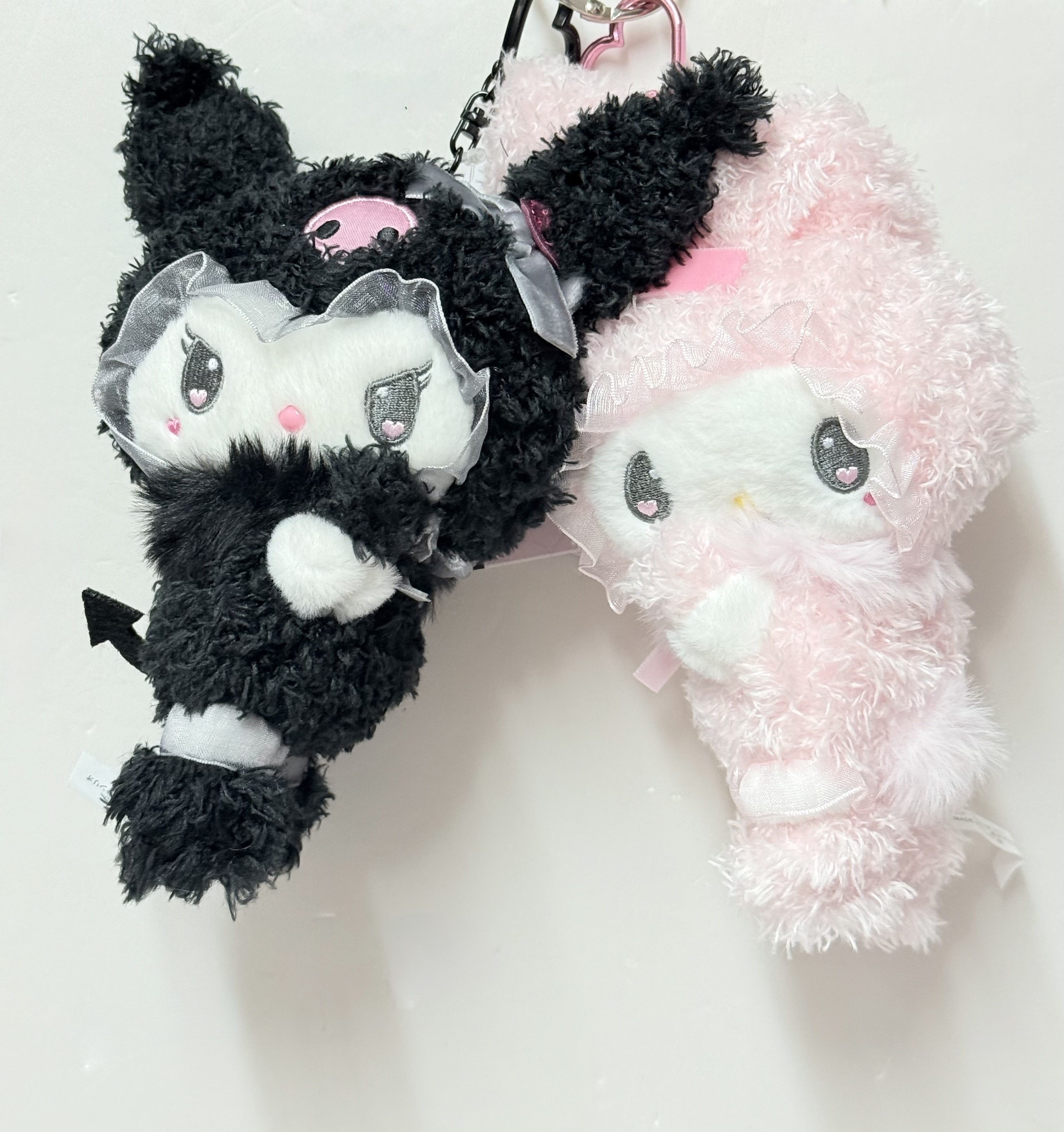 My Melody & Kuromi 毛茸茸 公仔吊飾🎀