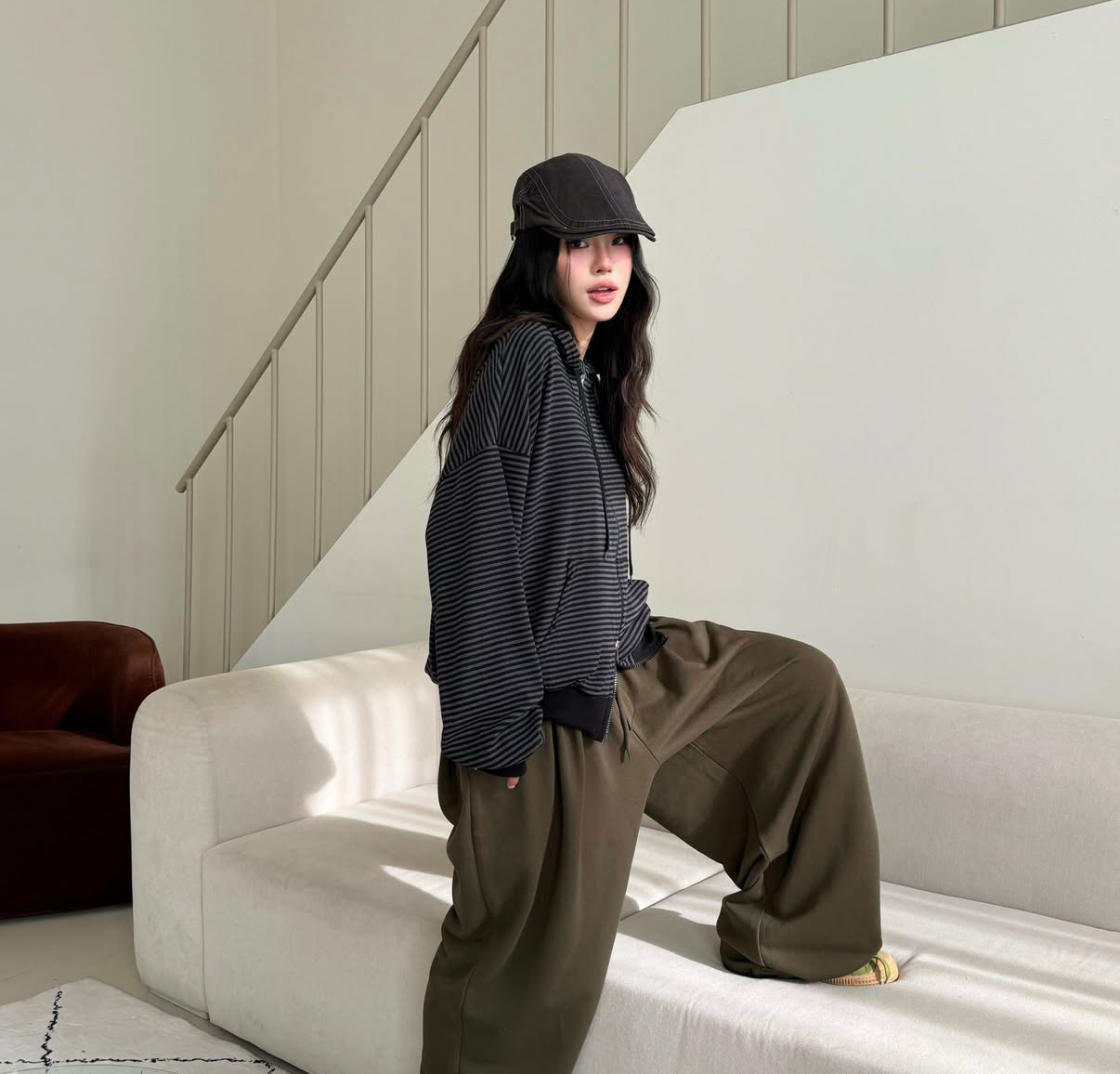 (現貨) KR UNISEX STRIPED JACKET (2 COLORS)