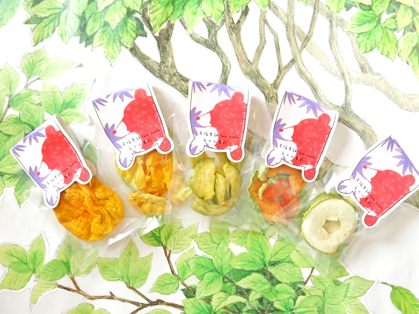 冬戀熊水果乾-小巧包