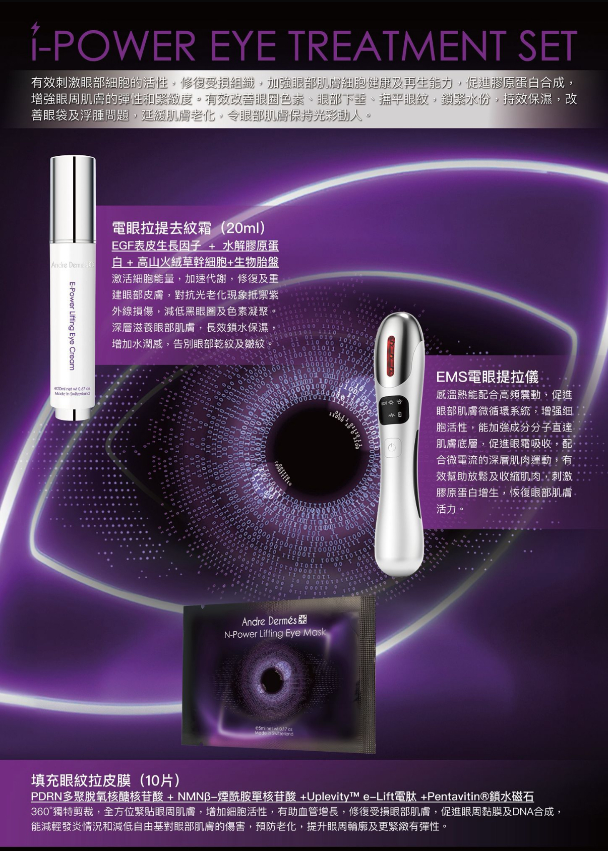 瑞士🇨🇭Andre Dermés  電波眼拉提緊致套裝