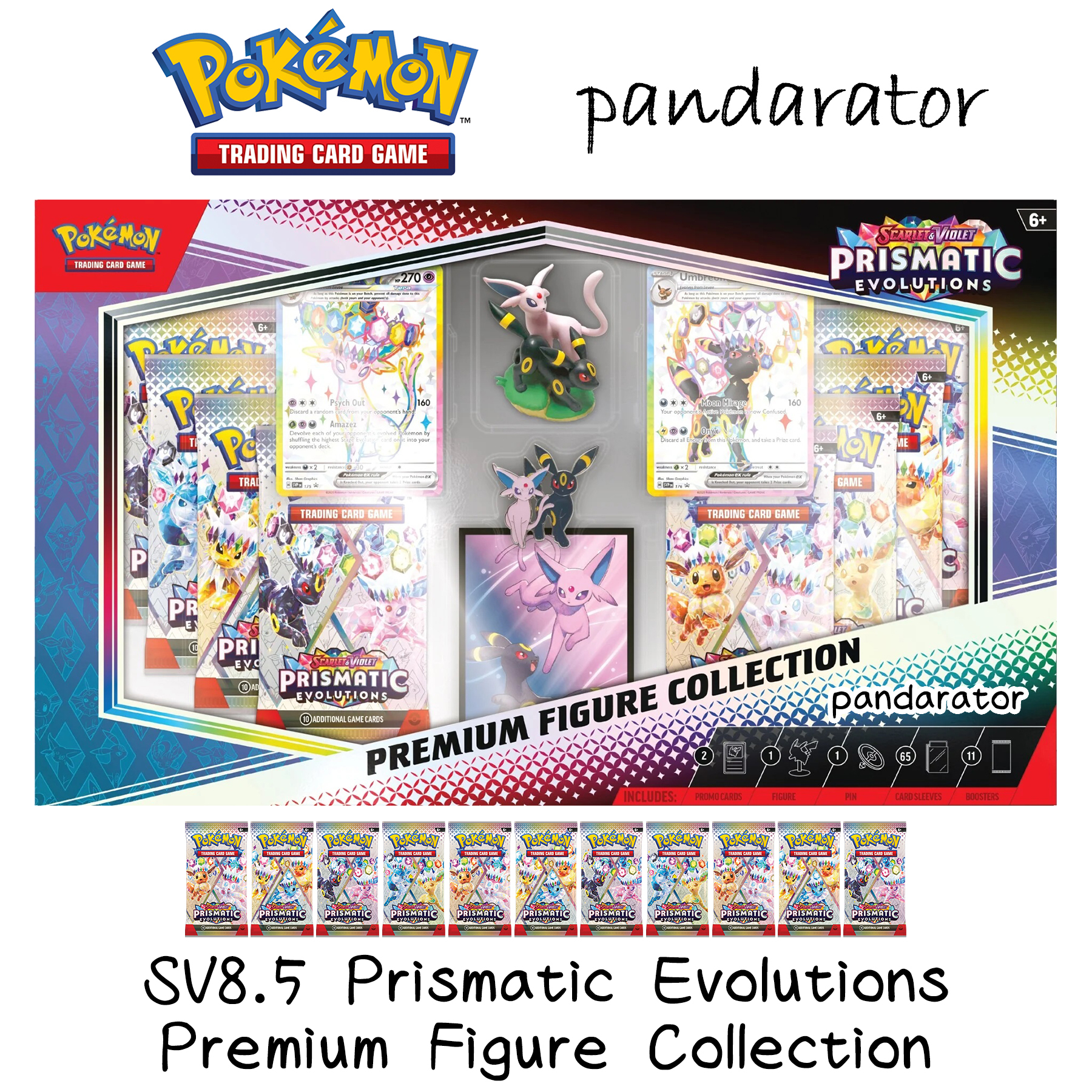 SV8.5 Prismatic Evolutions Premium Figure Collection SV8.5 Prismatic Evolutions Premium Figure Collection