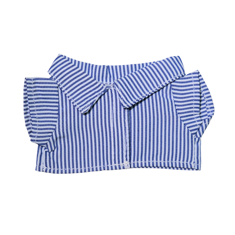 休閒條紋棉質娃衣襯衫