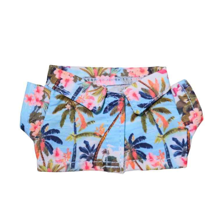 夏日海風 - 夏威夷棉質娃衣襯衫