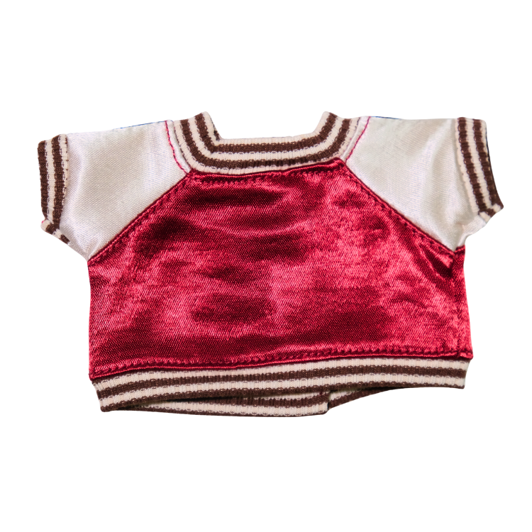 暗紅色娃衣棒球褸