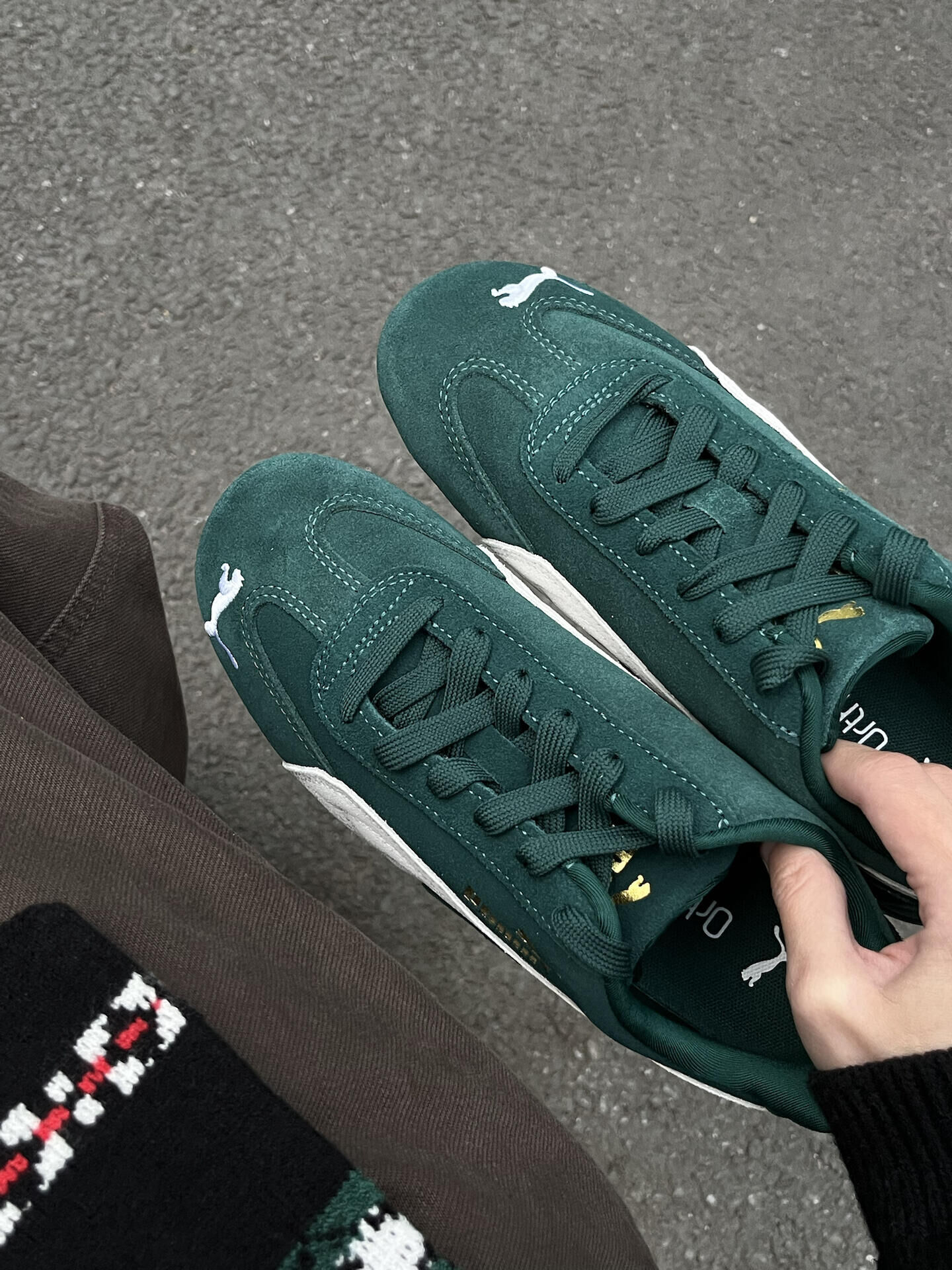 PUMA Speedcat OG 森林綠 深綠 白綠色 麂皮 復古 賽車鞋 薄底鞋 398846-12/預購