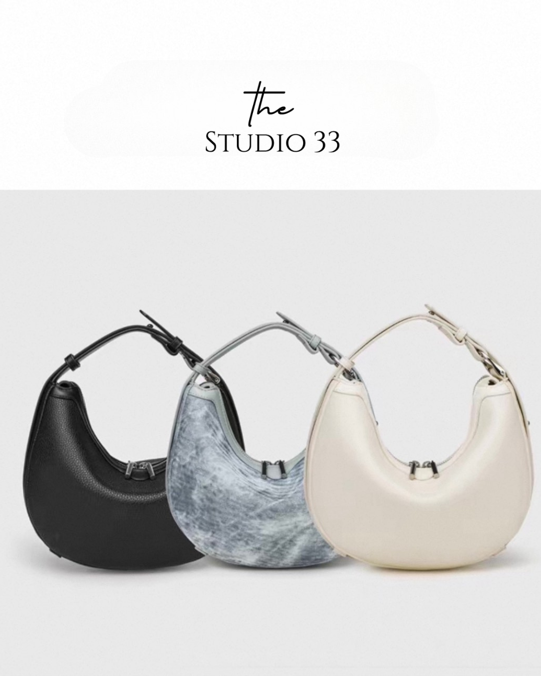 大容量彎月型腋下斜背兩用包