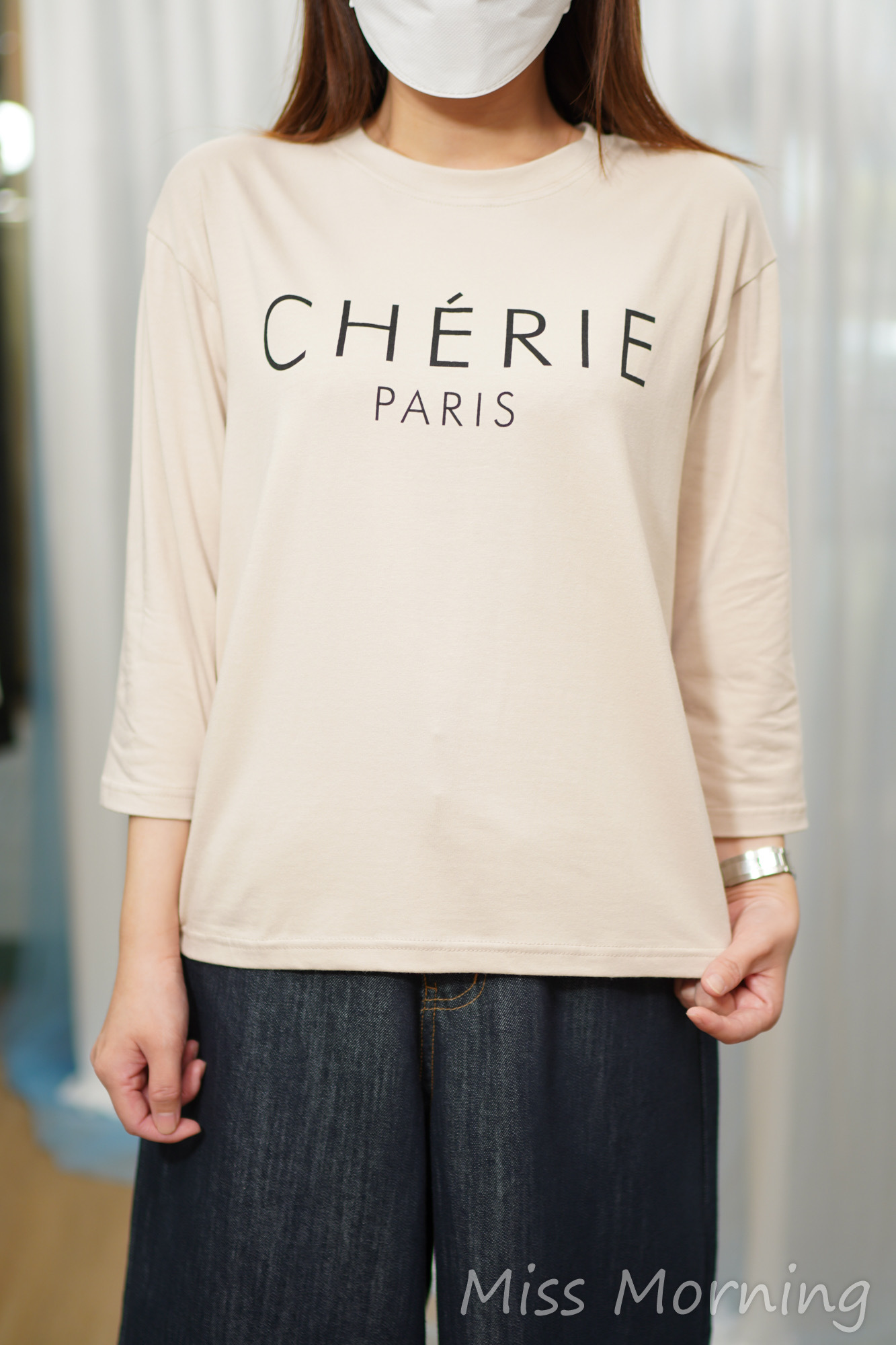 靚棉抵著中袖款上衣(14747)