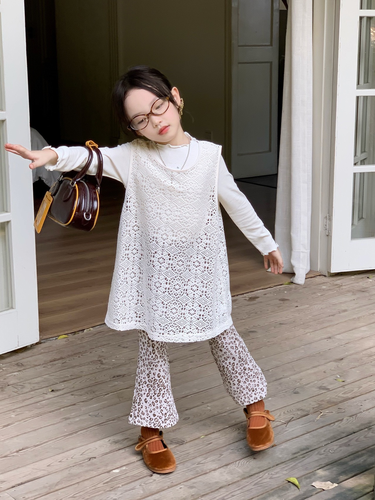 現貨｜背心裙 100 仙女女寶⸝⸝꒱ 必收豹紋仙女套裝 ·꒱ ‧₊˚