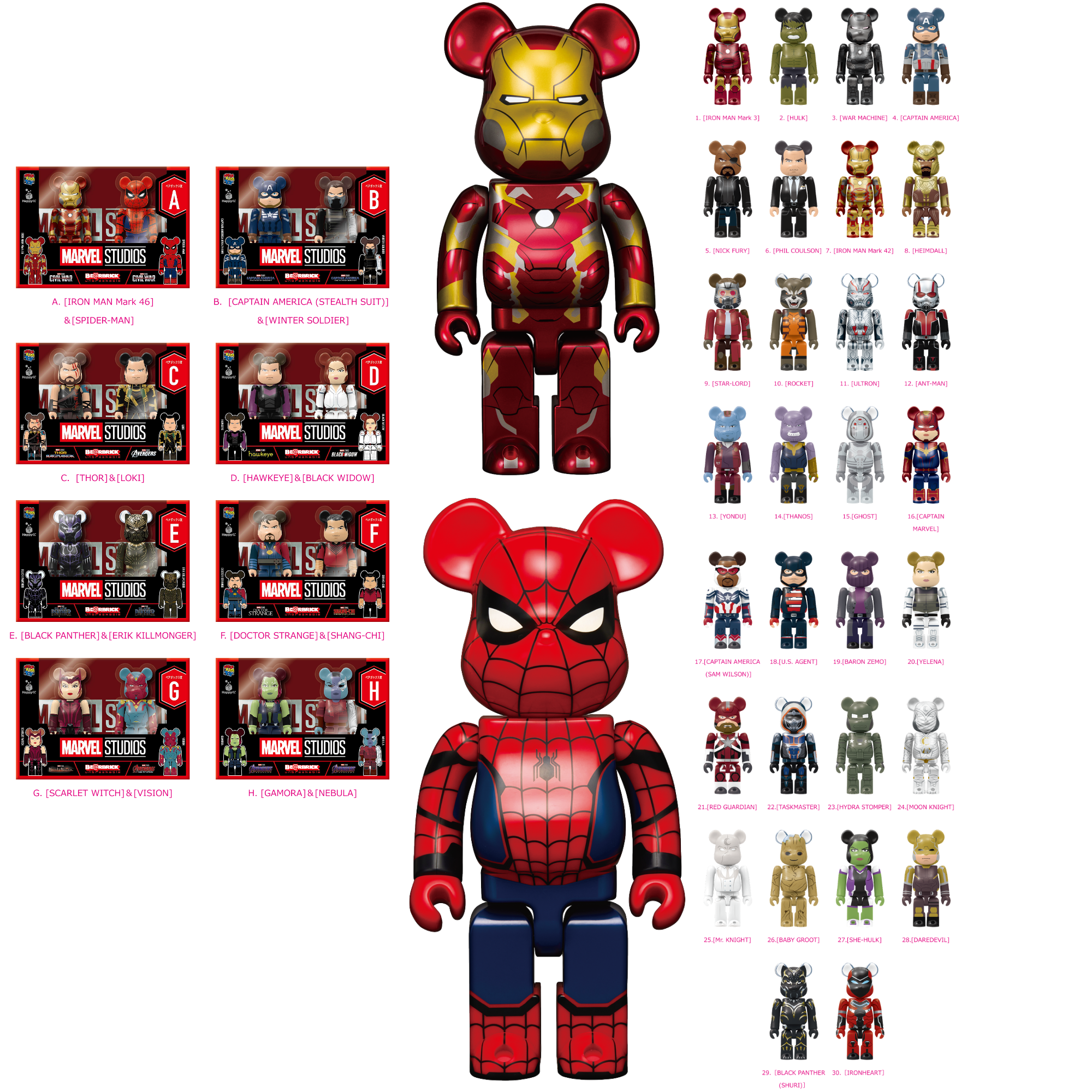 MARVEL STUDIOS / Happyくじ BE@RBRICK