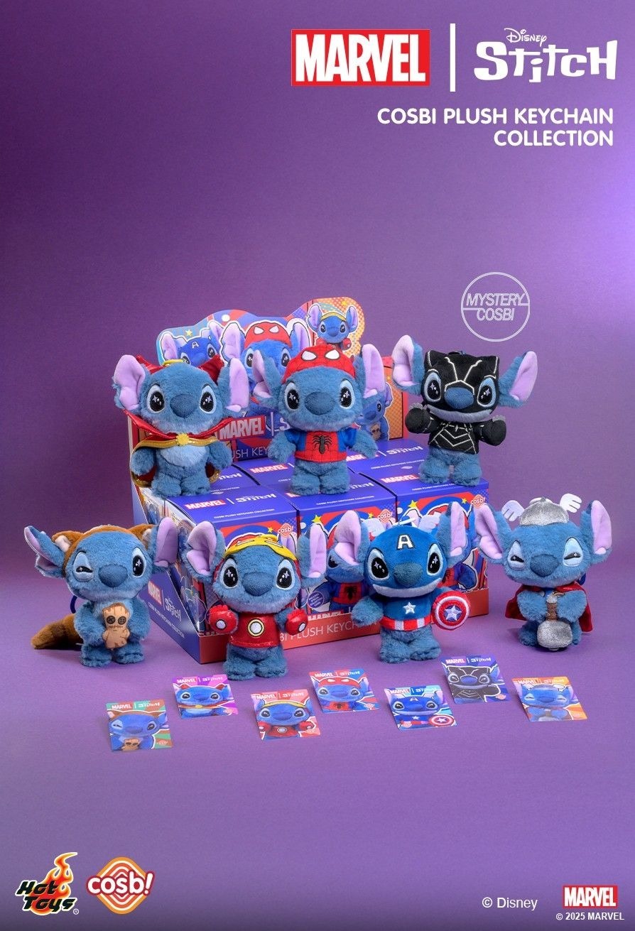 Hot Toys Marvel 史迪仔 Cosbi 毛毛鎖匙扣系列 (全套6款)