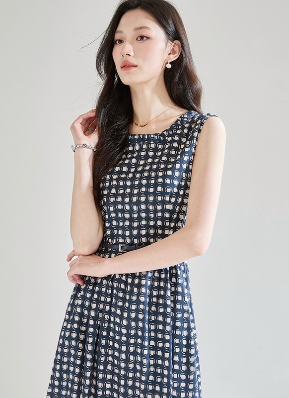 普普印花無袖洋裝 印花