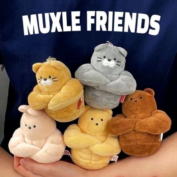 現貨 韓國代購 Madonggom 馬東熊 肌肉娃娃吊飾