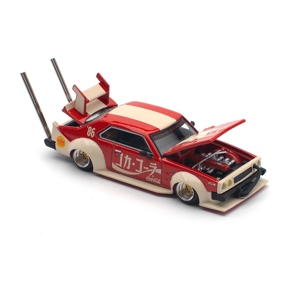 POPRACE 1/64 SKYLINE C210 KAIDO RACER (BOSOZOKU STYLE) COCA COLA JP