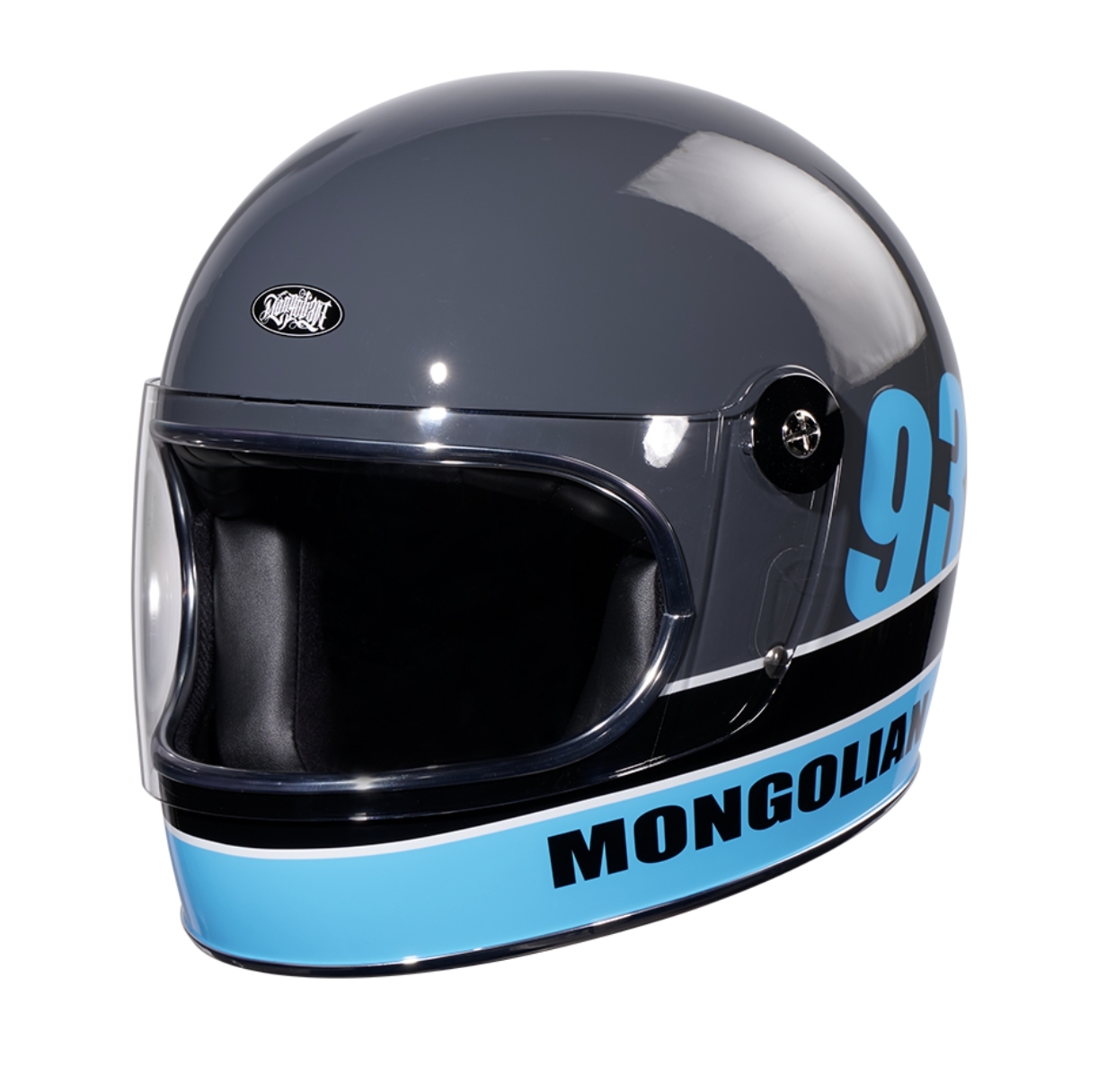 蒙古人 鎖鏡彩繪樂高帽-SINCE93【灰】樂高帽 全罩式