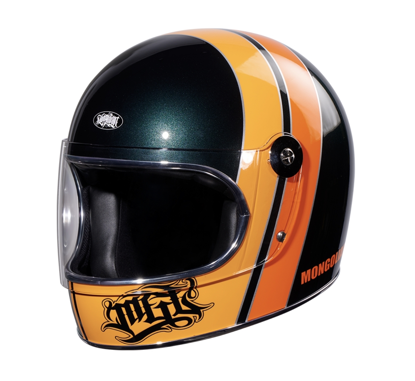 蒙古人 鎖鏡彩繪樂高帽-LIL MGL【石墨綠】樂高帽 全罩式