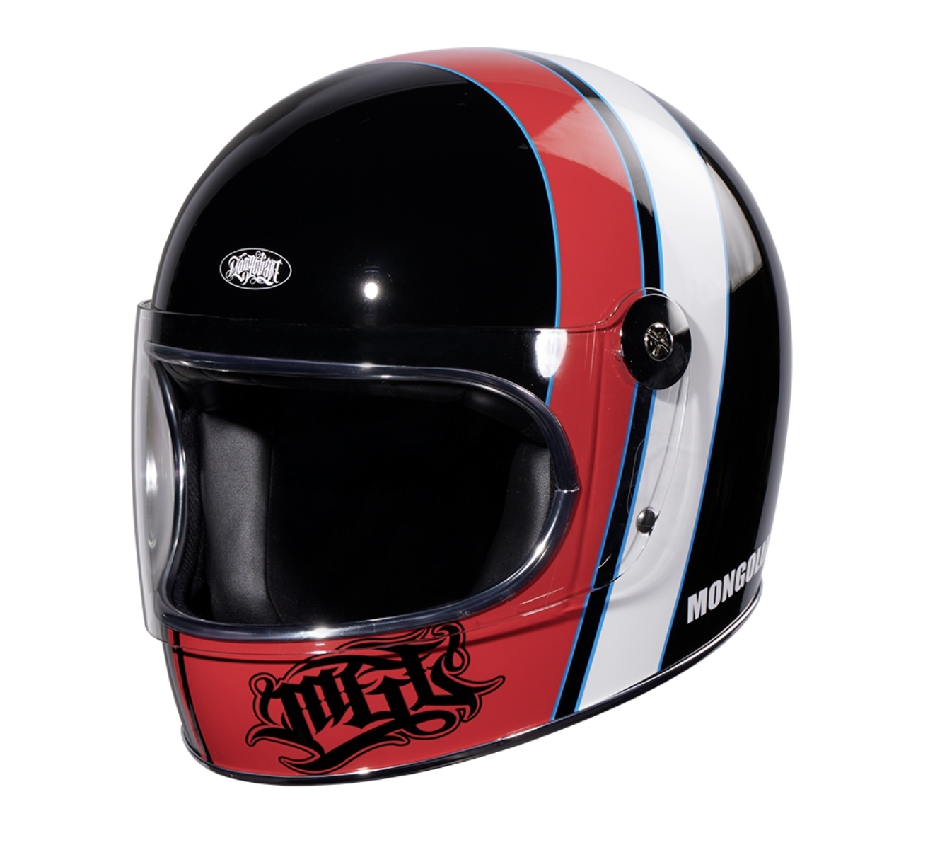 蒙古人 鎖鏡彩繪樂高帽-LIL MGL【亮黑】樂高帽 全罩式