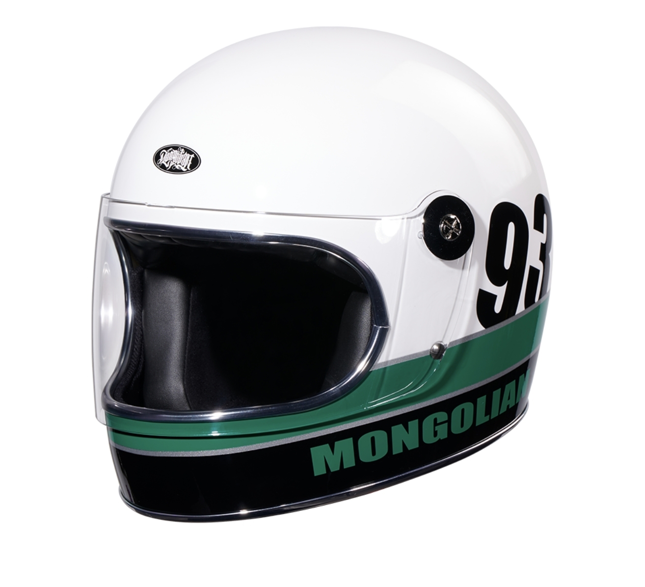 蒙古人 鎖鏡彩繪樂高帽-SINCE93【白】樂高帽 全罩式