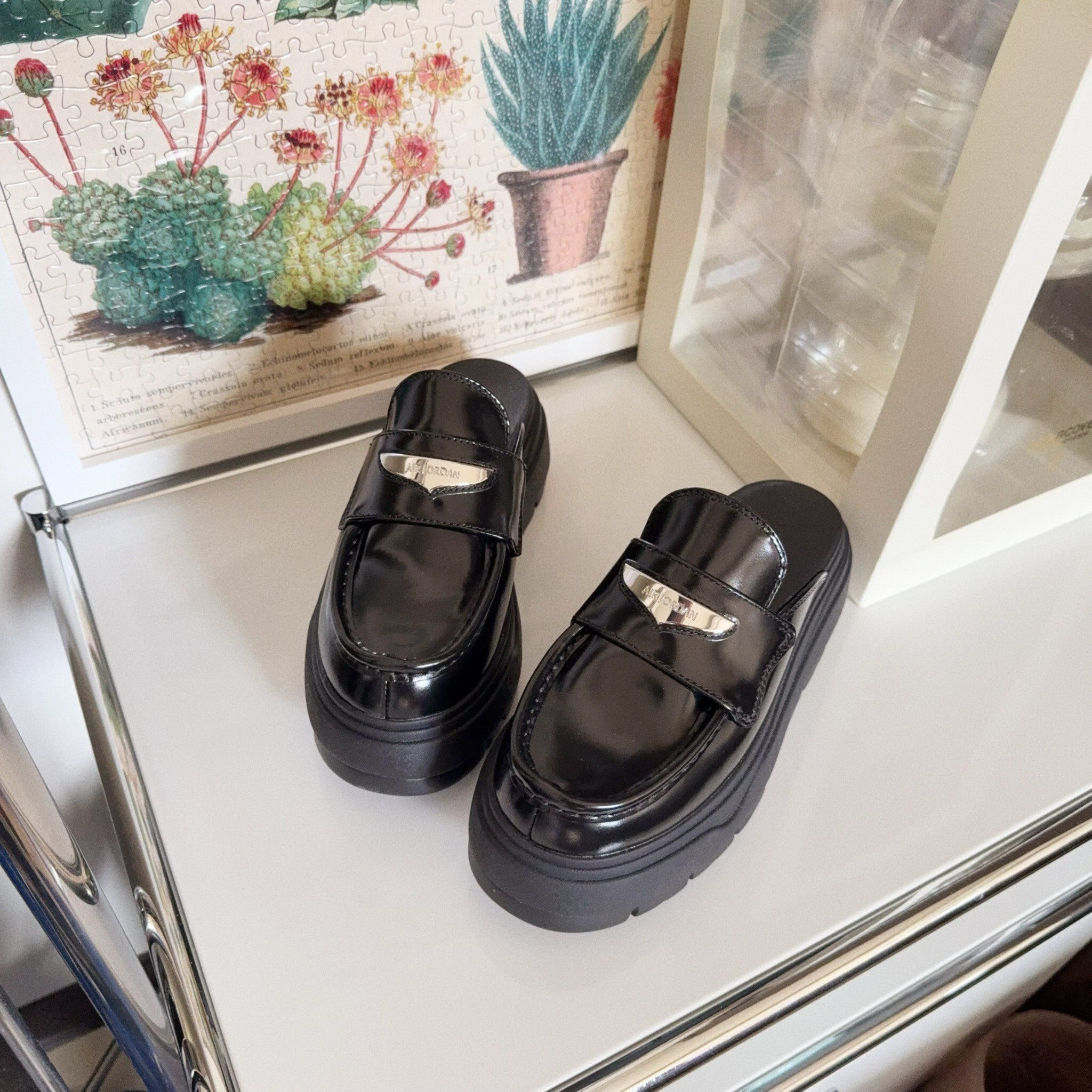 Nike Air Jordan Mule 日本新款 黑銀 黑色 增高 厚底 穆勒 樂福鞋 HJ4292-001