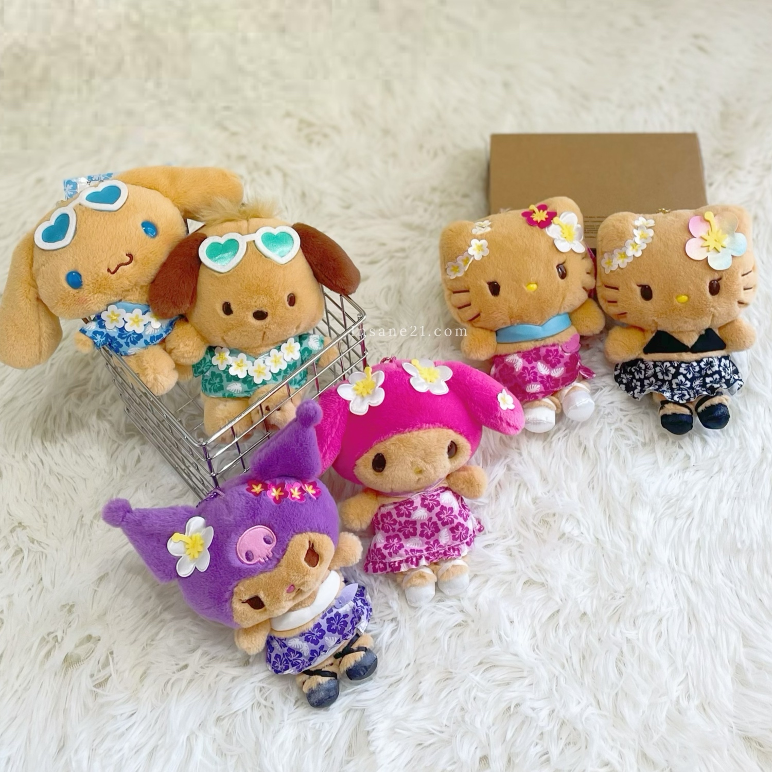 SANRIO 三麗鷗 HELLO KITTY 日本限定 曬黑 黑皮 夏日系列 比基尼 泳裝 絨毛吊飾