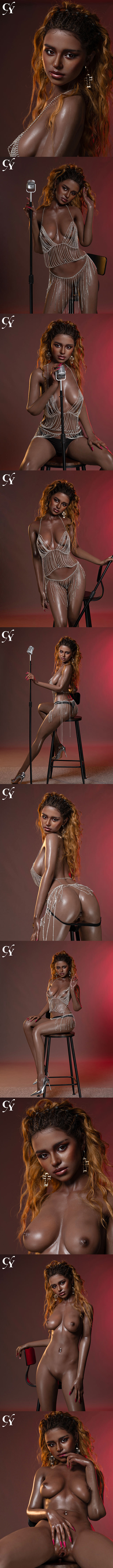 TOP-CYDOLL 167cm Naomi 黑膚 超頂矽膠娃娃 high class silicone sex doll ebony