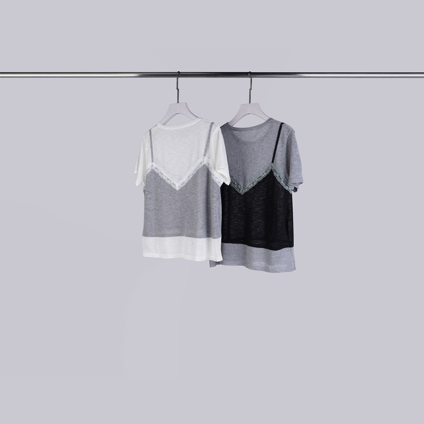 設計感蕾絲背心針織衫 | 2色