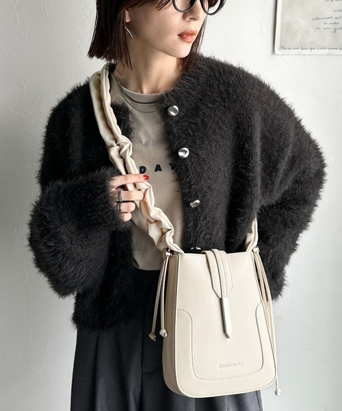 日本🇯🇵連線 Classical Elf 2WAY抽繩皮革翻蓋單肩包 手提包 抽繩 單肩包 肩背包 斜背包 3色(任買兩件711免運)/預購