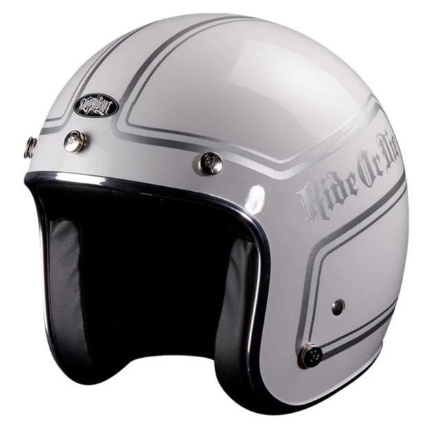 蒙古人 彩繪復古帽-ROD【亮白】3/4罩式