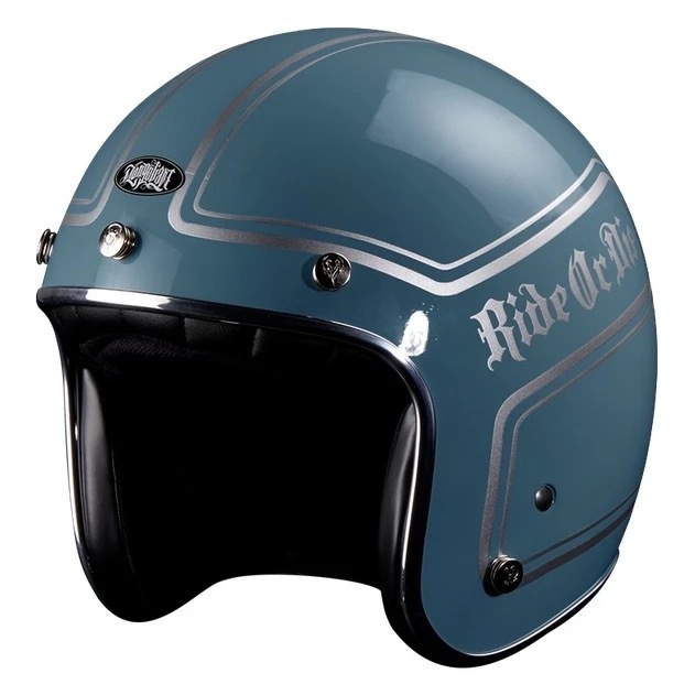 蒙古人 彩繪復古帽-ROD【湖水藍】3/4罩式