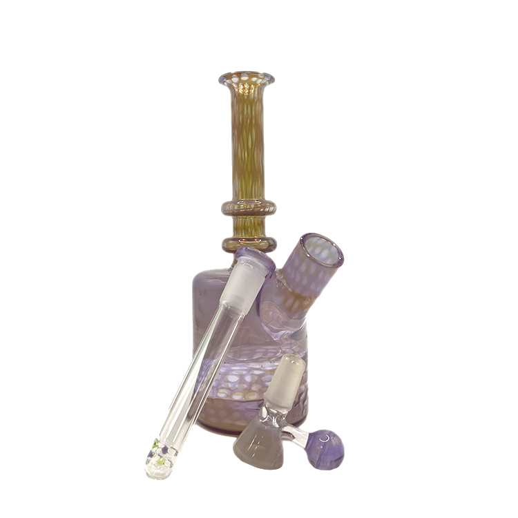 🇺🇸Lotus Root Glass Bong 藕紫玻璃水煙壺