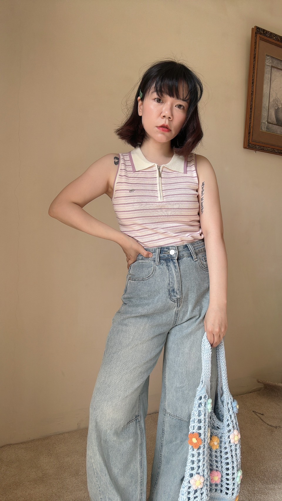 闆娘自留! 小隻女牛仔繭型褲