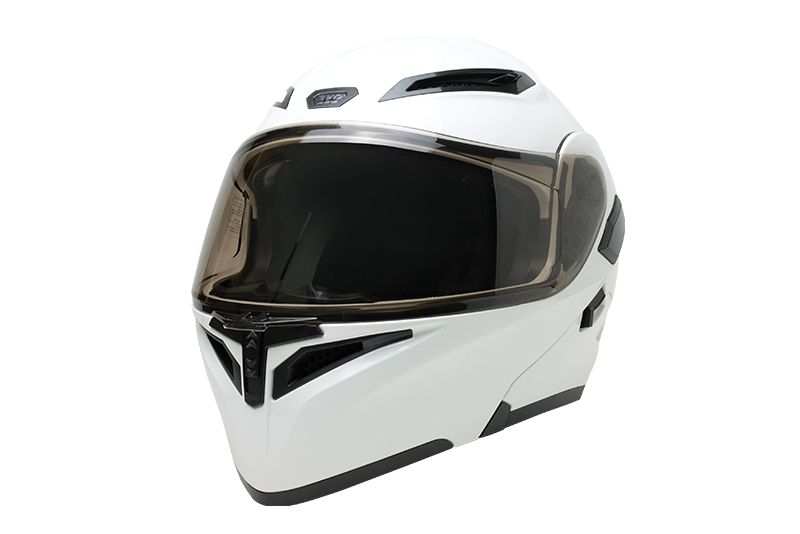 EVO CA965 素色 亮白 可掀式安全帽 可樂帽