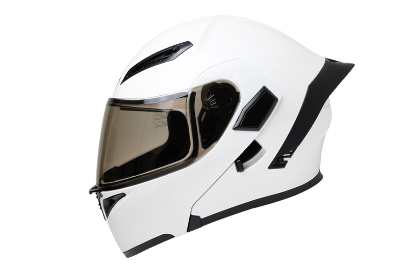 EVO CA965 素色 亮白 可掀式安全帽 可樂帽