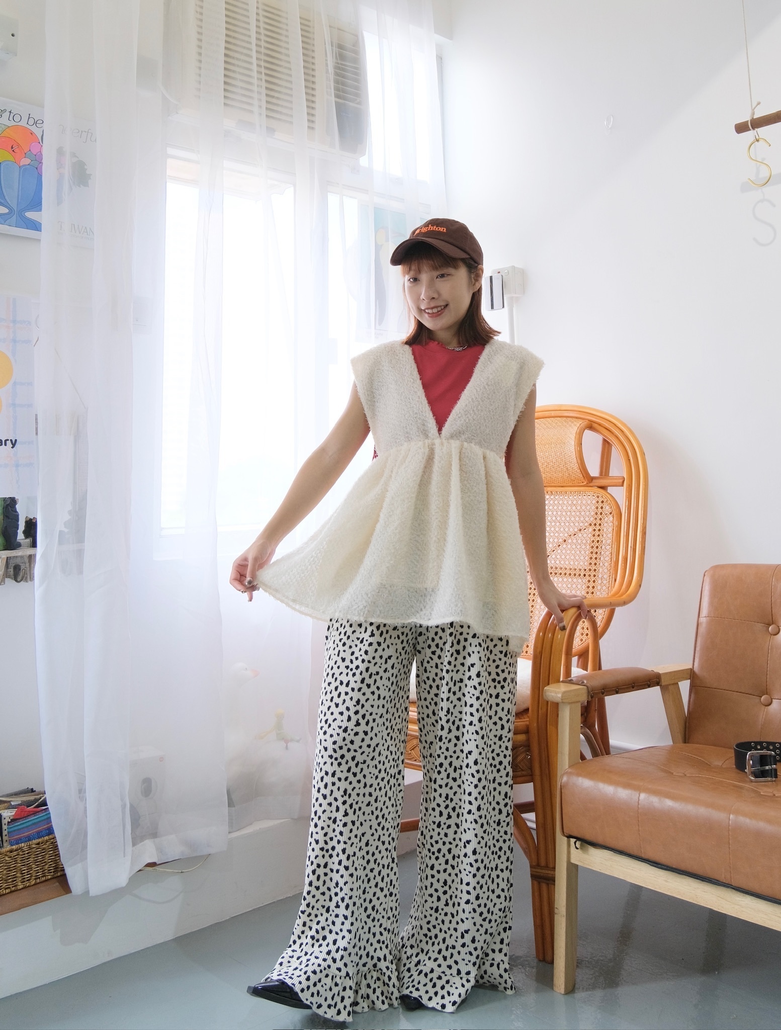 日系SOSO後橫帶VEST