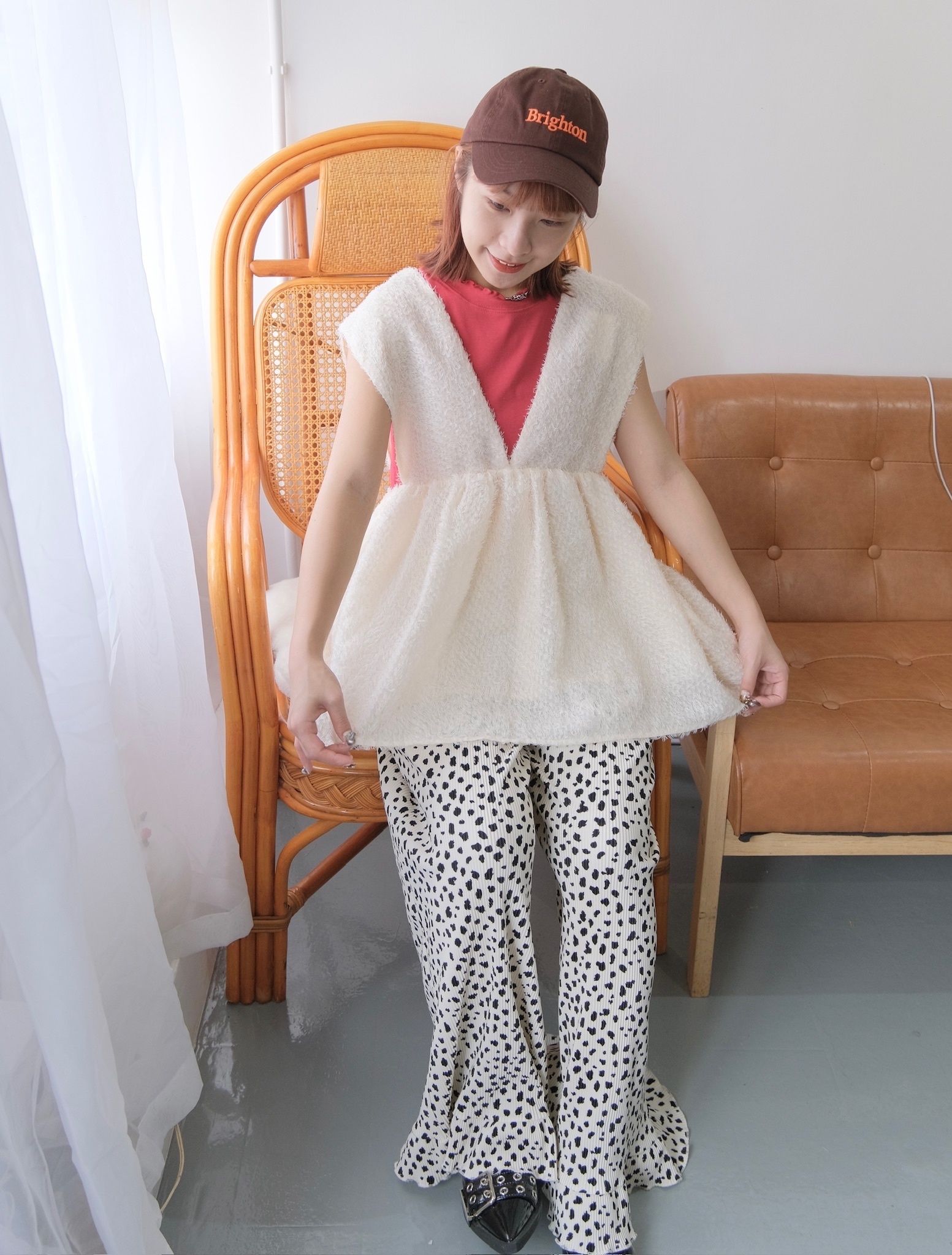 日系SOSO後橫帶VEST