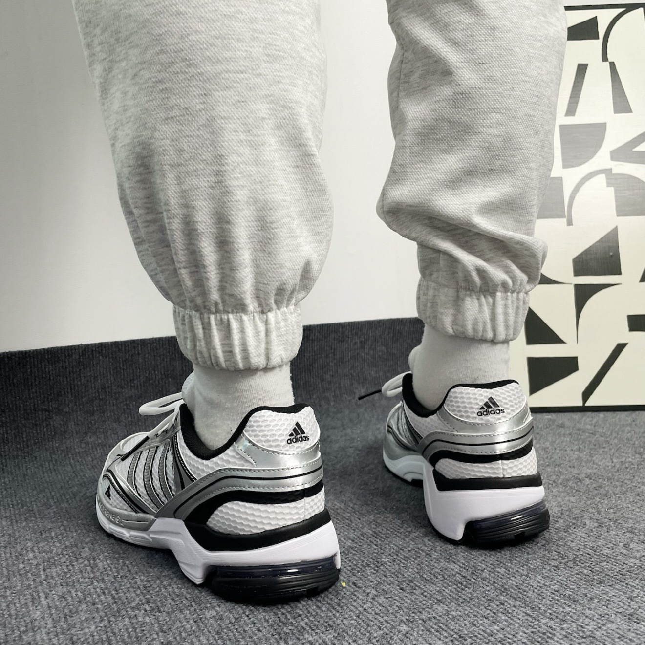 ADIDAS SPIRITAIN 2.0 銀白 黑 復古 運動 老爹鞋 IH0274