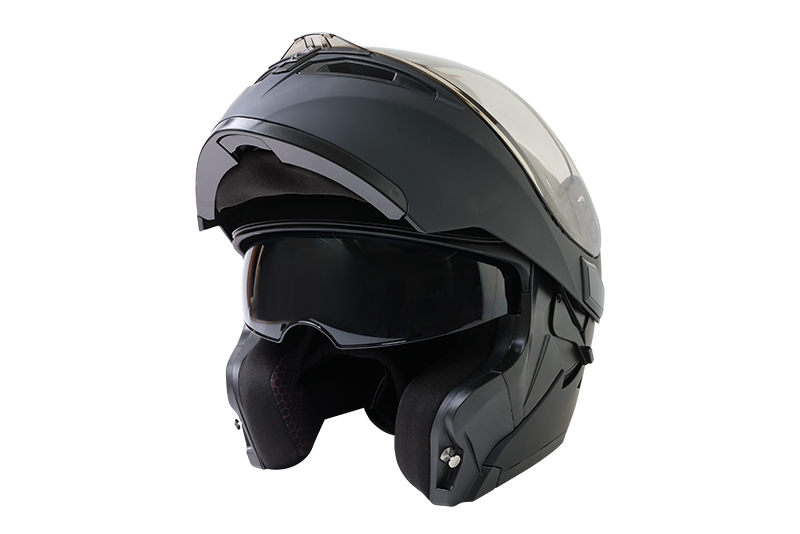 EVO CA965 素色 消光黑 可掀式安全帽 可樂帽