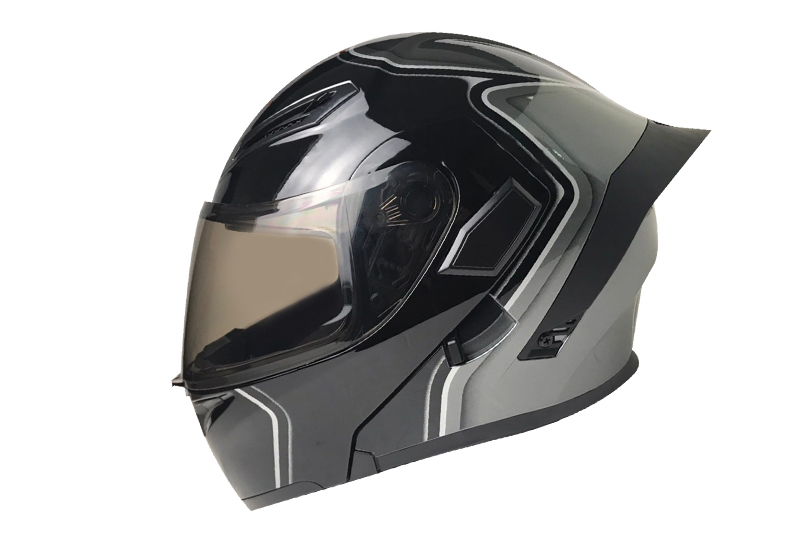 EVO CA965 彩繪 鎧甲 亮黑灰 可掀式安全帽 可樂帽