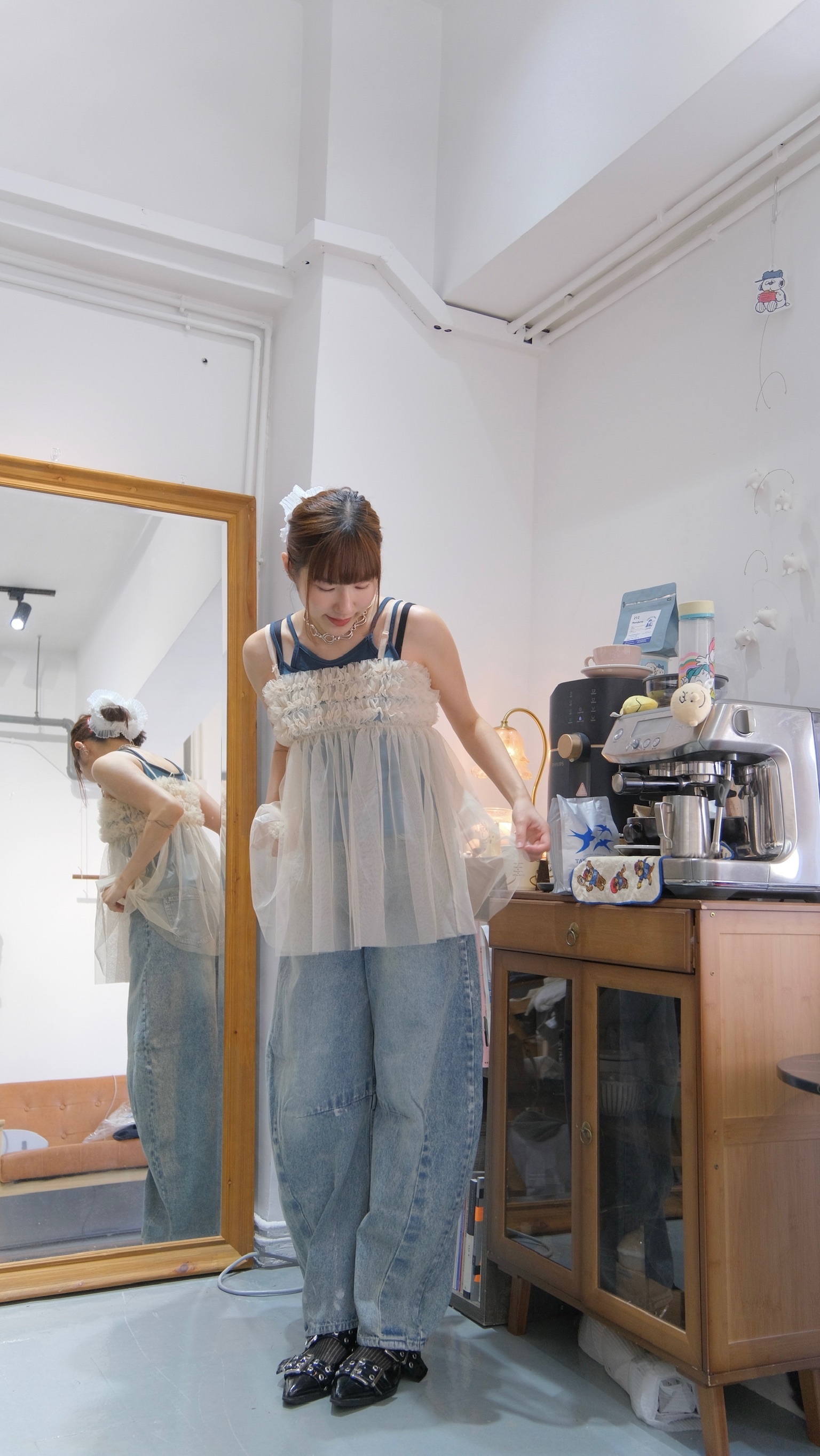 重工藝Ruffle紗紗外撘