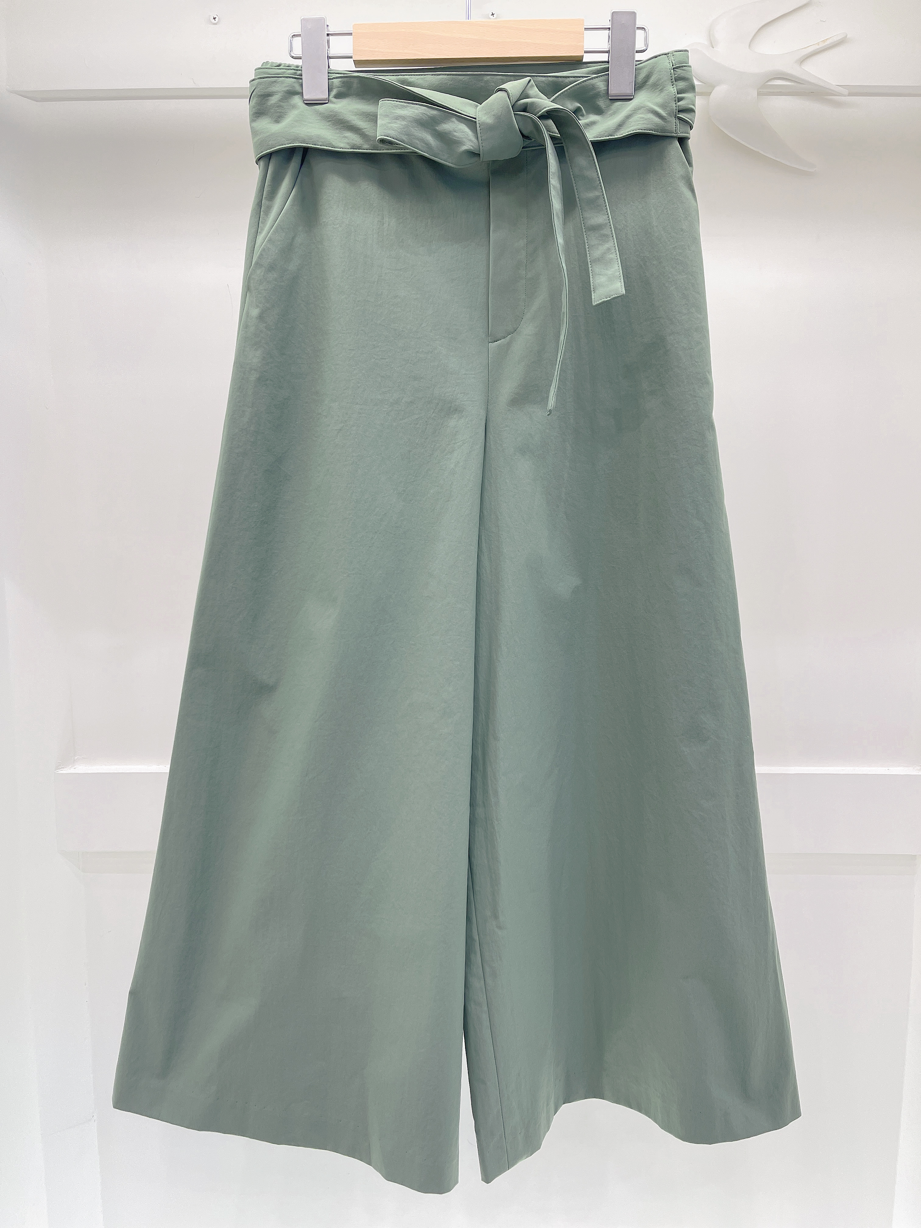 綁帶寬褲