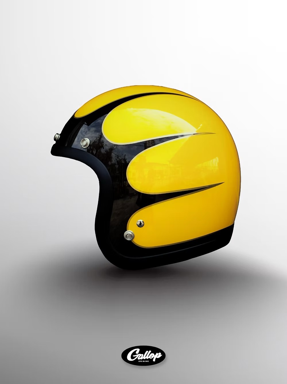 GALLOP 1932 速度線 【黃色】3/4罩式