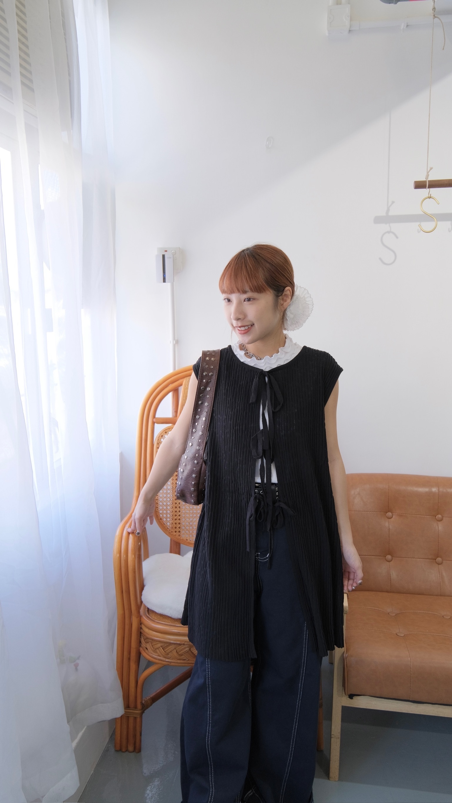 2WAYS直紋ribbon長Top