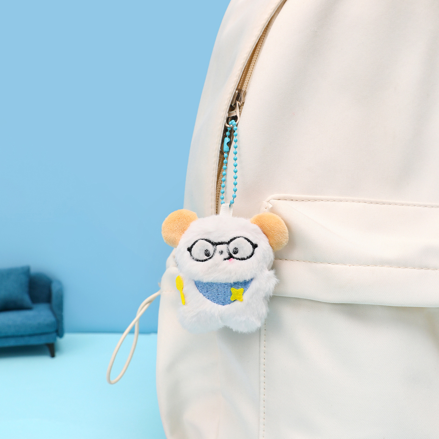 耳機眼鏡動物好朋友吊飾