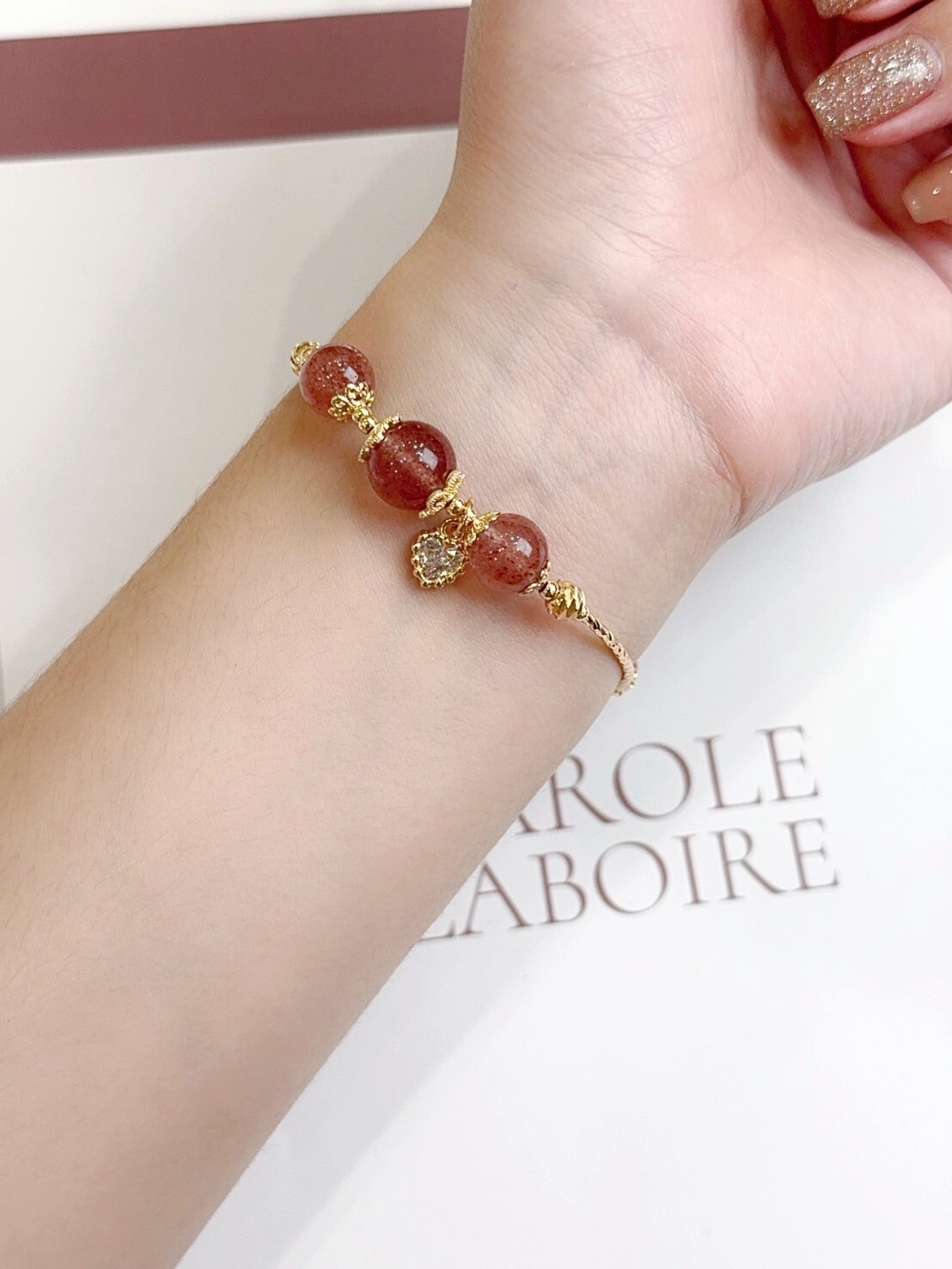 草莓水晶手鍊