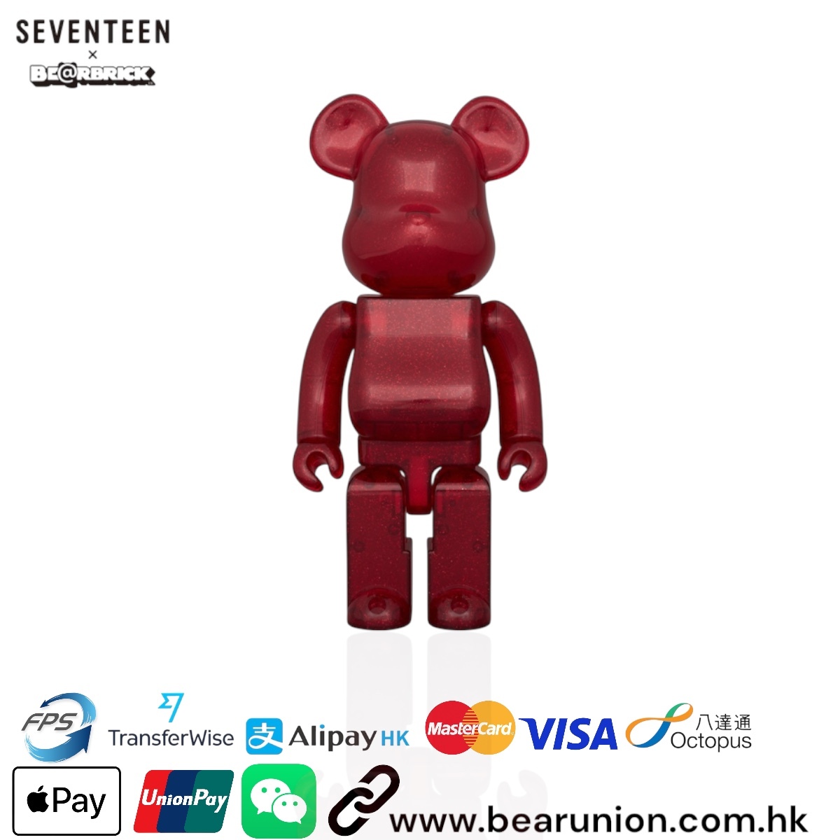 🎏預訂🎏Bearbrick 400% SEVENTEEN WOOZI